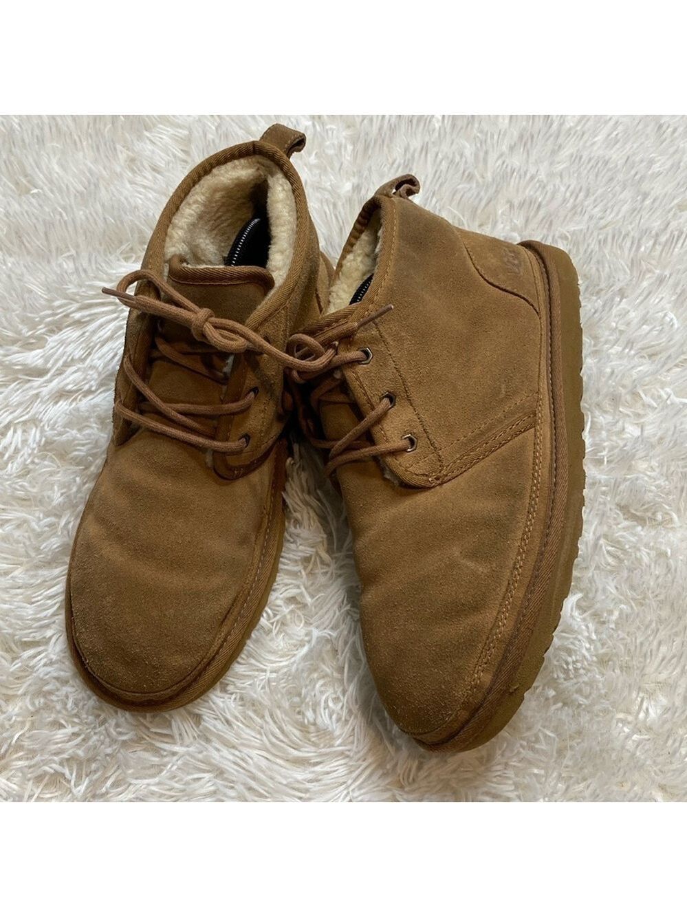 UGG Neumel ll chestnut sheepskin lace up boots